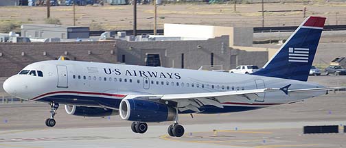 US Airways Airbus A319-132 N831AW, Phoenix Sky Harbor, April 25, 2011